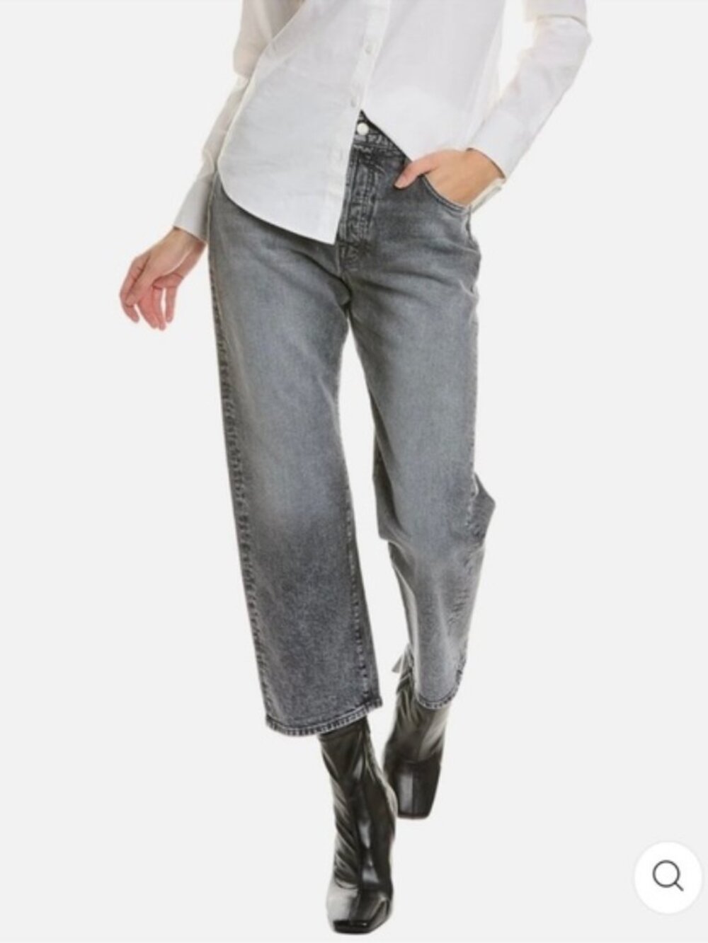 Mother SUPERIOR The Ditcher Crop Jeans in Shadow Dancing Size 26